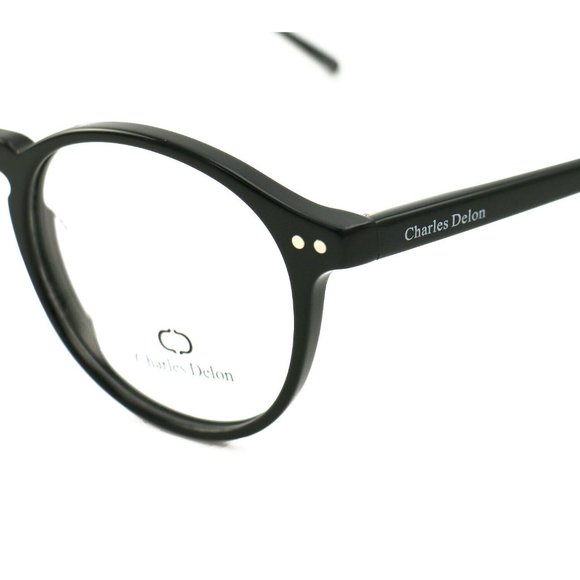 Charles Delon Round Women Black Plastic Frame main image 8